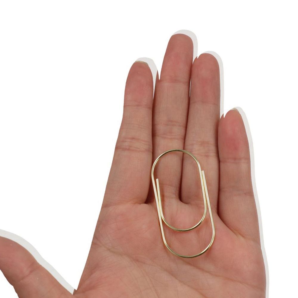 10pcs 50mm Large Size Paper Clips Stationery Kawaii Photo Paper Clip Large Wide Paper Clips  Student