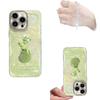 Green Bear iPhone Case for 17 Pro Max/16/15 Plus/14 - High-End Texture