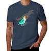 Trex Shadow Dutch Blue Peach Faced Lovebird Tshirt Durable Work Wear Tshirt