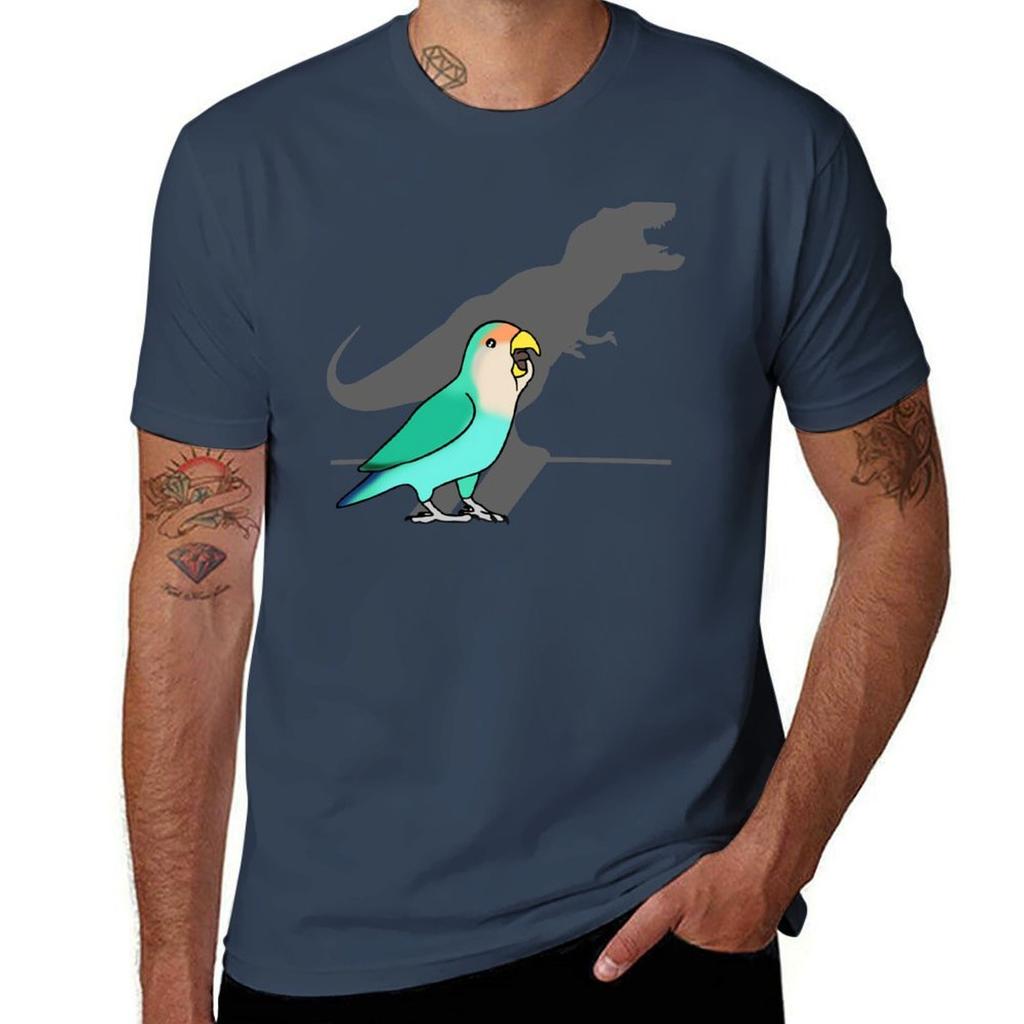 Trex Shadow Dutch Blue Peach Faced Lovebird Tshirt Durable Work Wear Tshirt