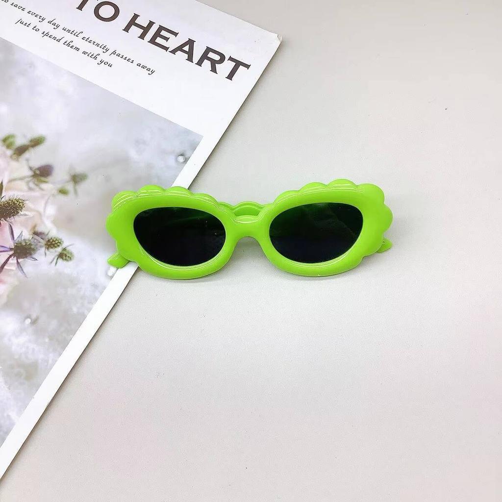 2026 UV400 New Fashion Children's Cute Elliptical Frame Girls' Sunscreen And Protection Boys' Sunglasses