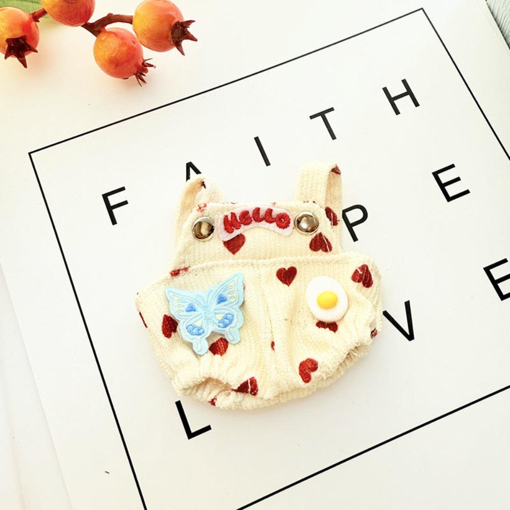 

Привет Комбинезон для куклы Лабубу Шляпа 17 см Плюшевая одежда для кукол Сидящий Лабубу Время Ткань Детский подарок Style 2