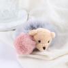 Girls Plush Bear Scrunchie Lovely Elastic Ponytail Holder Hair Rope Rubber Bands Hair Accessories