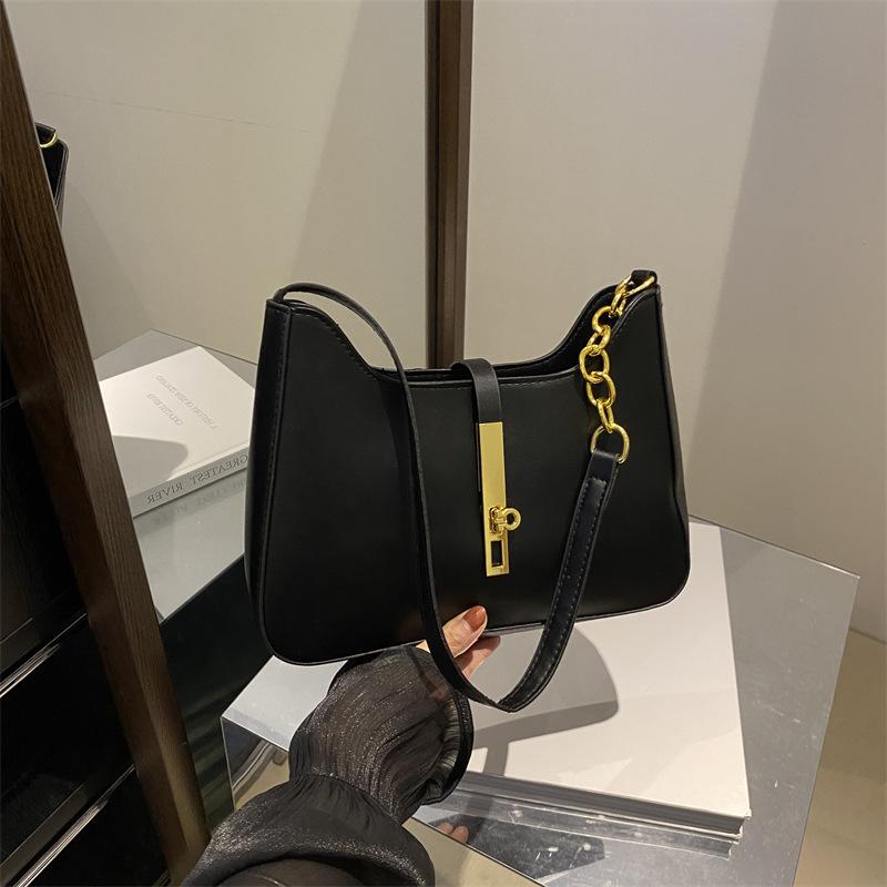 Schicke französische Stil Kunstleder Umhängetasche 2026 Neue Mode Damen Achseltasche