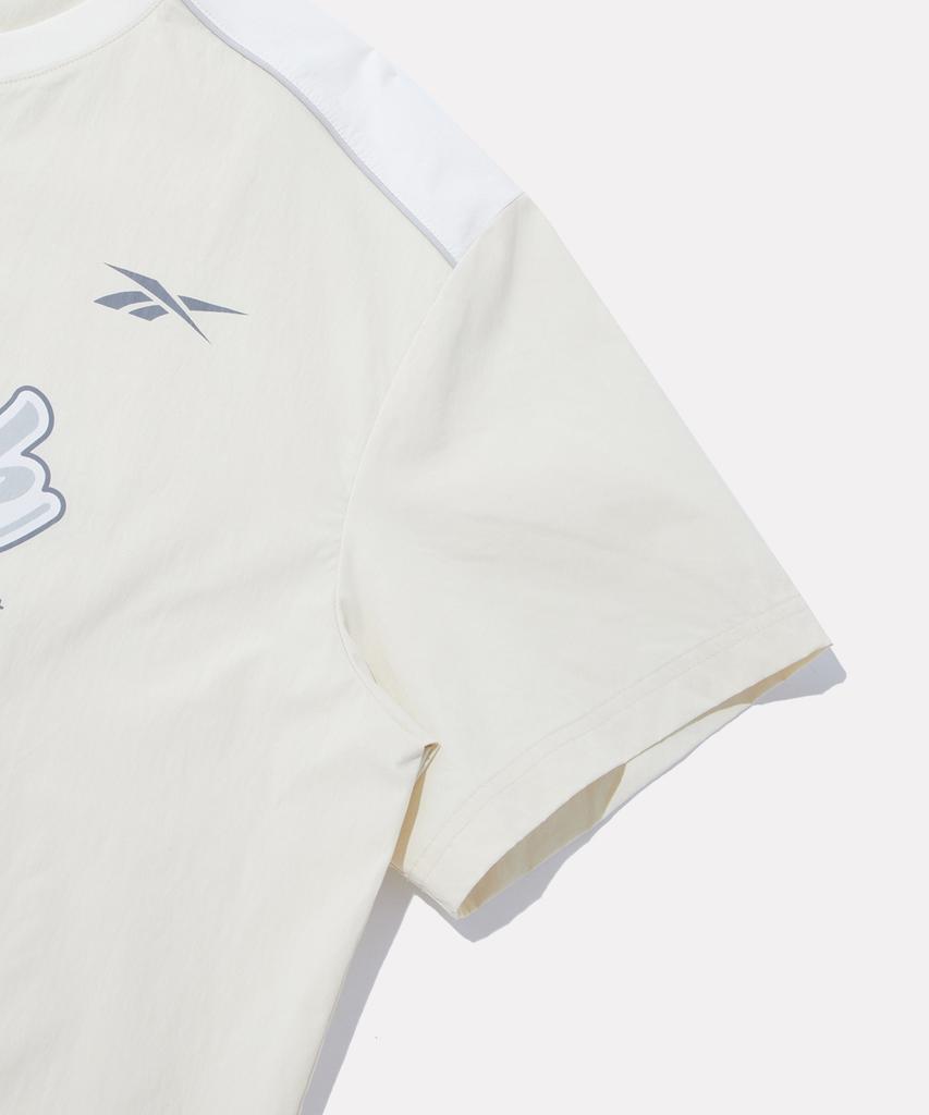 Reebok Authentic Logo Short Sleeve Piste - Cream