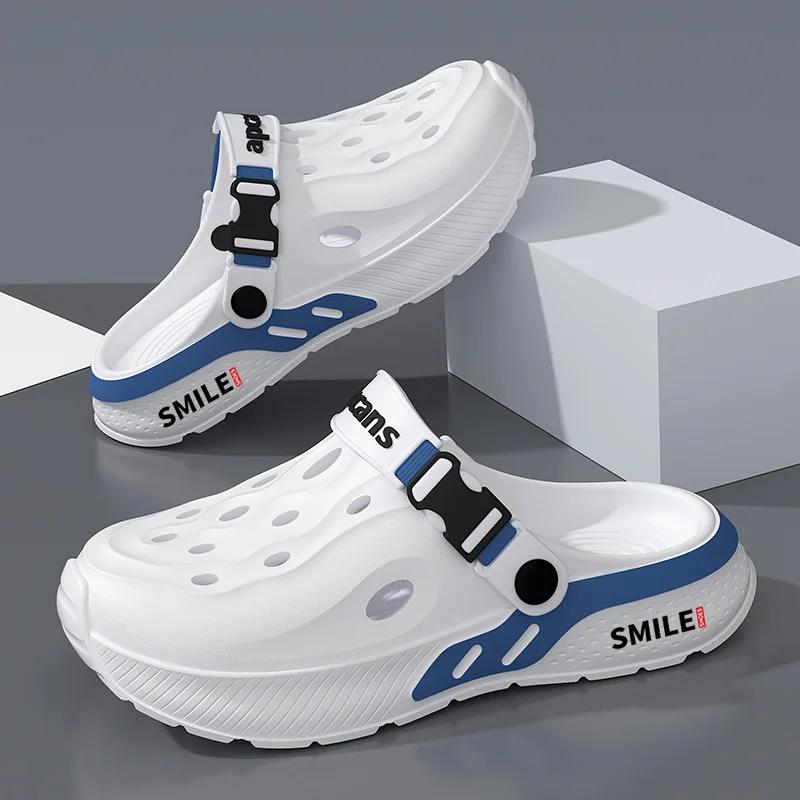 Fashion Summer Outdoor Men Beach Sandals Fashion Eva Mens Slippers Anti Slip Man Casual Shoes Comfortable Wear Resistant Garden Shoes
