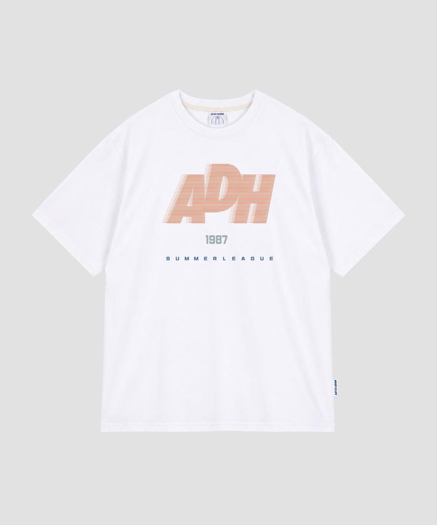 ALL DAY HOOPS Adh Summer League Oversized Short Sleeve T-Shirt White