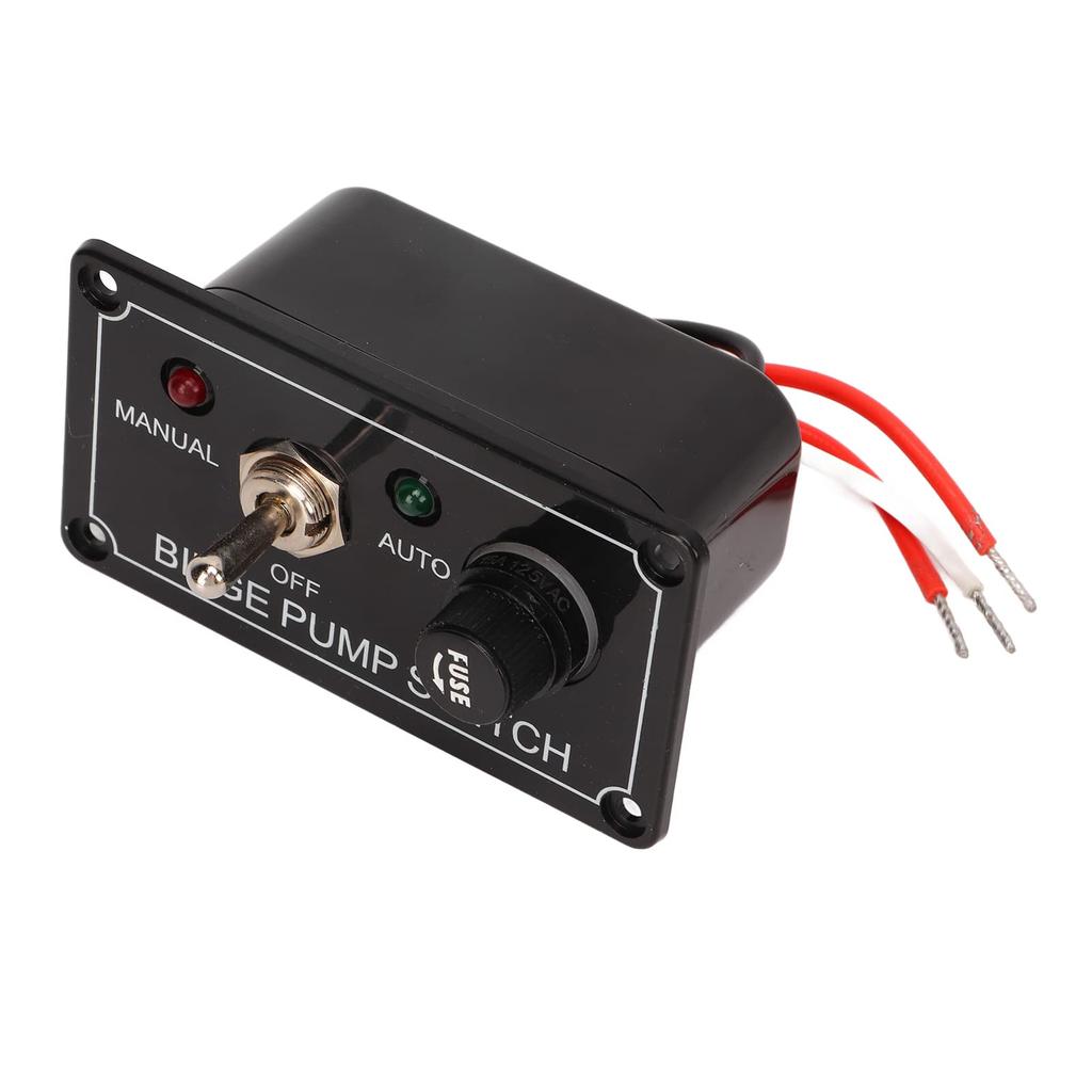 KIMISS 3-Way Bilge Pon Ploker Toggle Switch Panel - Manual Off Marine Auto Switch,