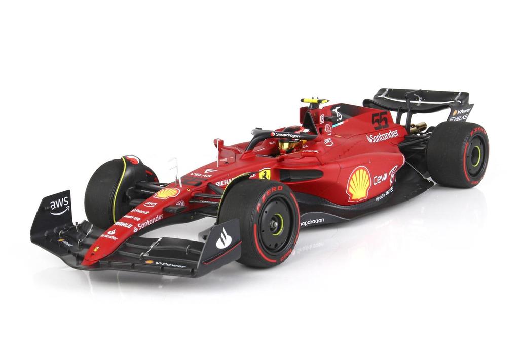 BBR MODELS Scale Ferrari Bahrain GP 2022 Leclerc Winner BBR221816DIE 1/18 F1-75 C. (Case Included)
