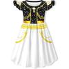 Girls K-pop Rumi Zoey Cosplay Huntrix Costume 3D Print Demon Hunters Mira Stage Costumes Girls Halloween Party Clolthes Set