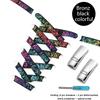 Magnetic Shoe Laces No Tie Sneakers Children Elastic Shoelaces Without Ties Flat Shoe Lace for Women Cashew Flower Shoestrings