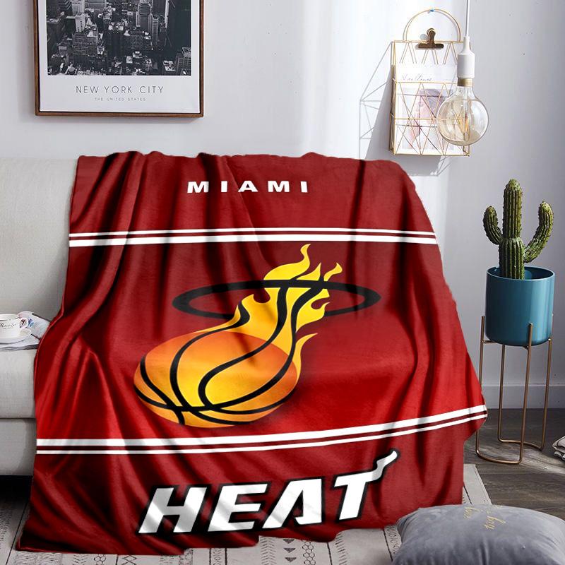 Heat Miami Team Spirit Blanket Lightweight Flannel Bedding Blanket Perfect for Travel, Camping, Living Rooms, Offices, Sofas, Fan Christmas gift