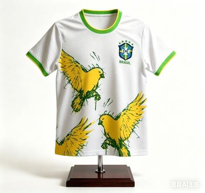 Men's Shirts New Hot-selling Brazilian Football Jersey and Leisure Thai Jersey Short Sleeve