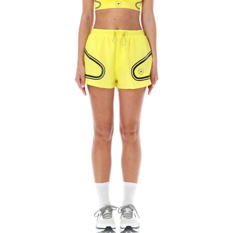 Adidas Color Block Striped Casual Shorts Women Shorts Yellow HS8196