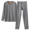Lambswool-Enhanced Thermal Men's Base Layer Set – Thick, Plush, Cold-Proof Underwear for Autumn and Winter