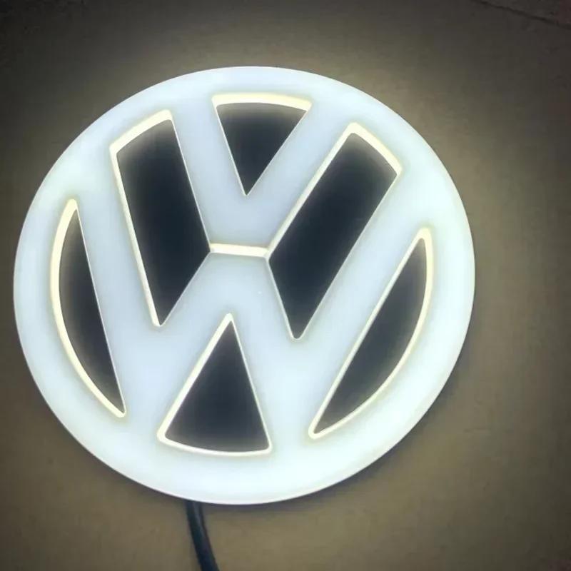 ·4D LED Car Front Rear Emblem Badge light Sticker For VW Polo Golf Jetta Beetle CC Tiguan Touran Passat MK7 MK5 B5 B6 AccessorieKD1