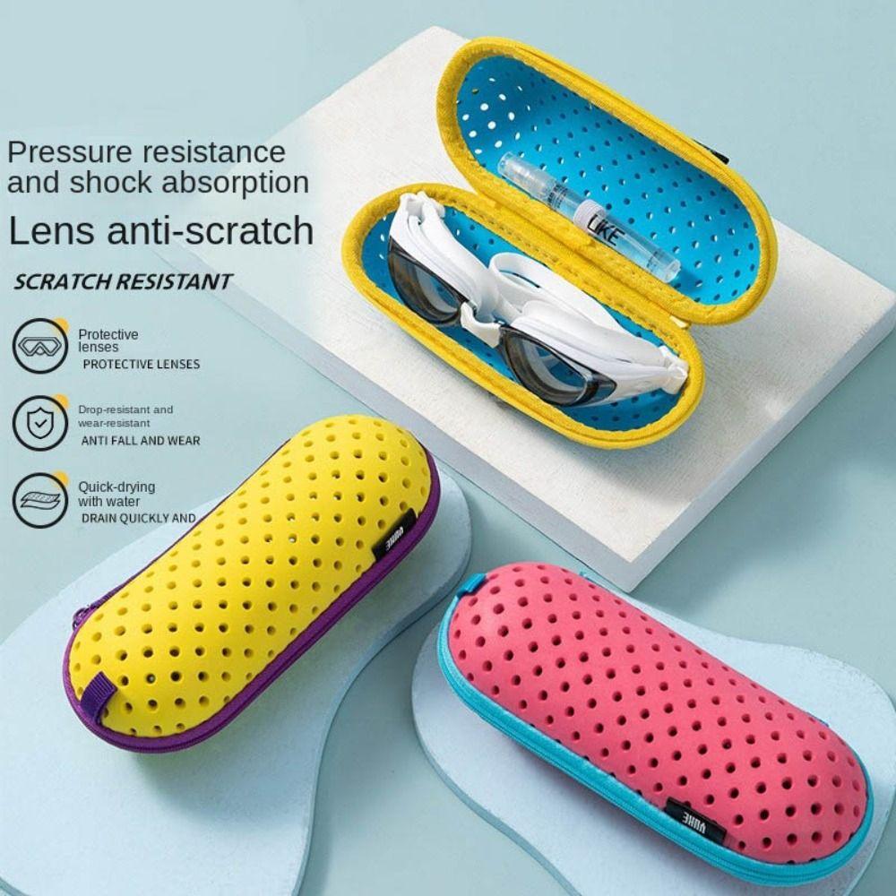 Anti-Fog Protective Eyeglasses Holder EVA Glasses Storage Box Fashion Swim Goggles Case  Women/Men
