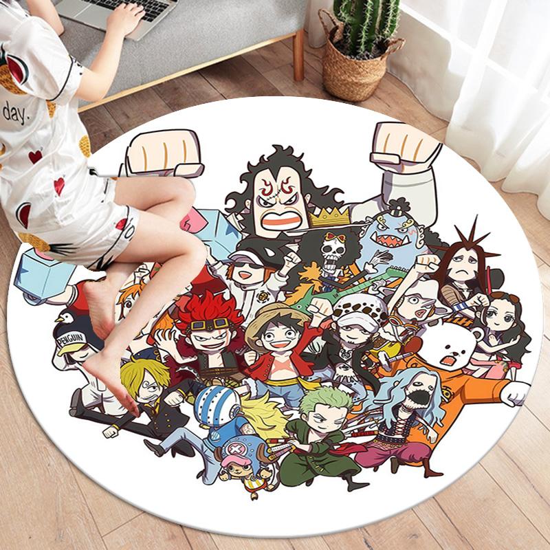 One Piece Round Area Rug Carpet Rug For Living Room Bedroom Sofa Playroom Decor Nonslip Floor Mat