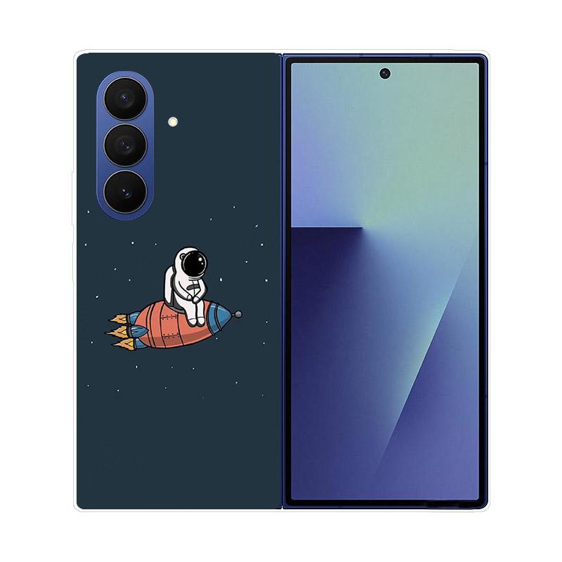 For Samsung Galaxy Z Fold 7 5G Phone Case Cover Transparent Back Protective Shell Coque For Samsung Z Fold7 Clear Hard PC Fundas