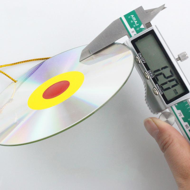 1 ks oboustranně reflexní odpuzovač ptáků proti CD se zvonky, chránič rostlin na zahradu, zahradní dekorace
