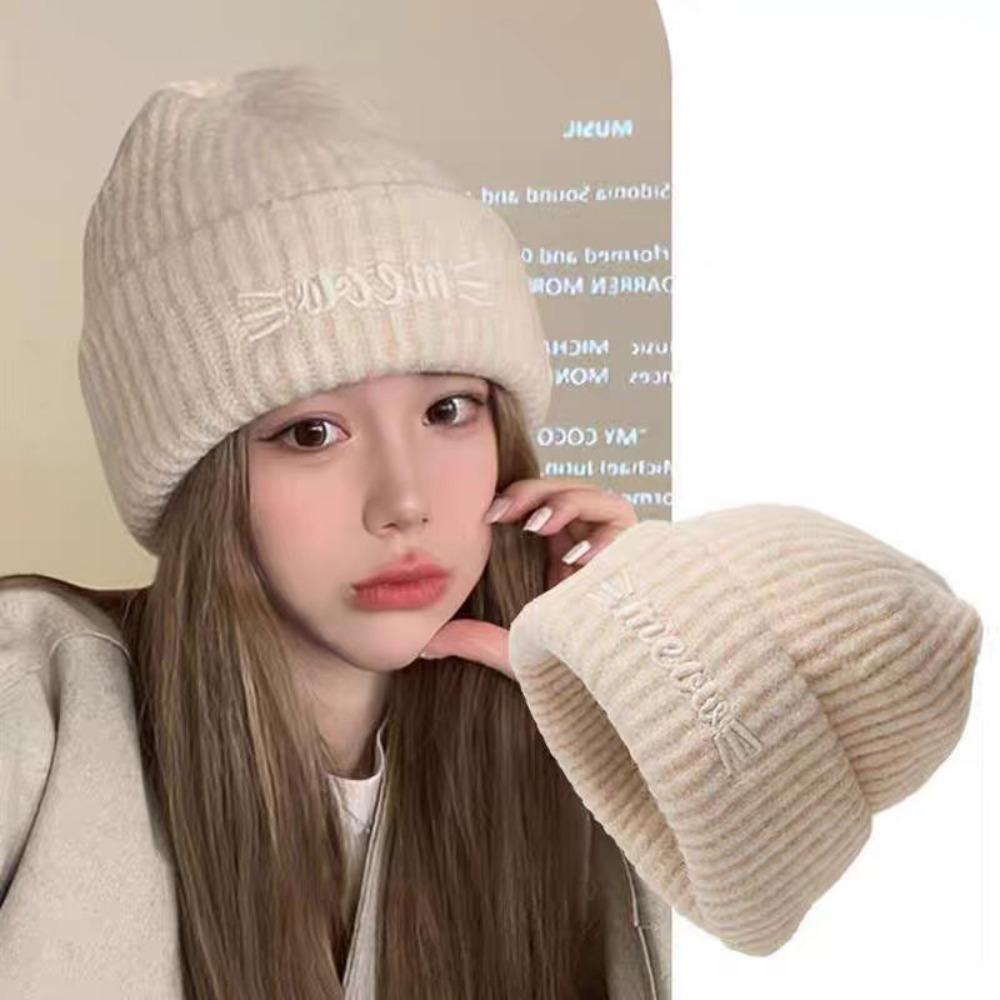 Casual Knitted Hat Thickening Ear Protection Hot Sale Cold Hat  Outdoor Sports