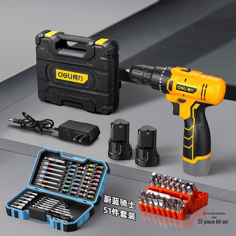 Deli 12V Multi-Functional Cordless Drill & Electric Screwdriver