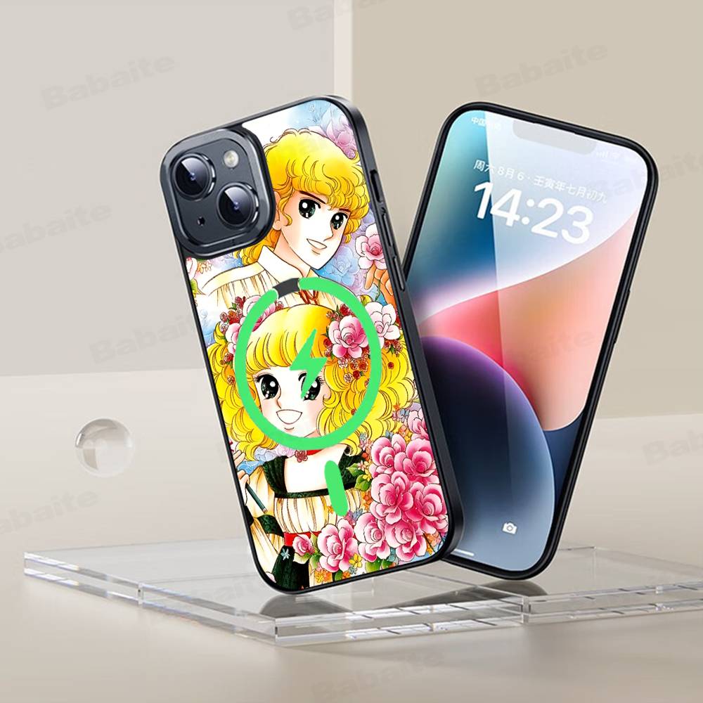 Anime Manga Candy Phone Case Magnetic Case For iPhone 17 16 15 14 13 12 11 For Magsafe Wireless Charge Cover