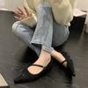 fashion 2024 Women's Shoes Brand Women's Mary Jane Spring and Autumn Pointed Toe Single Shoes Pumpkin Shoes
