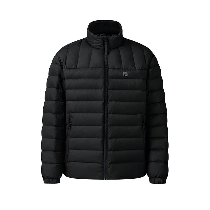 FILA Fitness Down Jackets Men s Jet Black Stand Collar Moderate Other A51M541903F-BK 185/104A/XXL