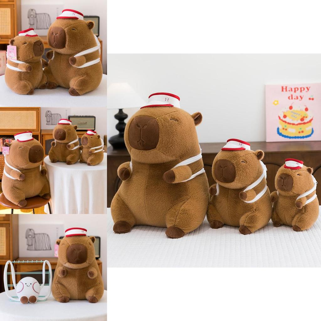 Capybara Plush Toy With Soft Pp Cotton Filling For Kids Bedroom Decor