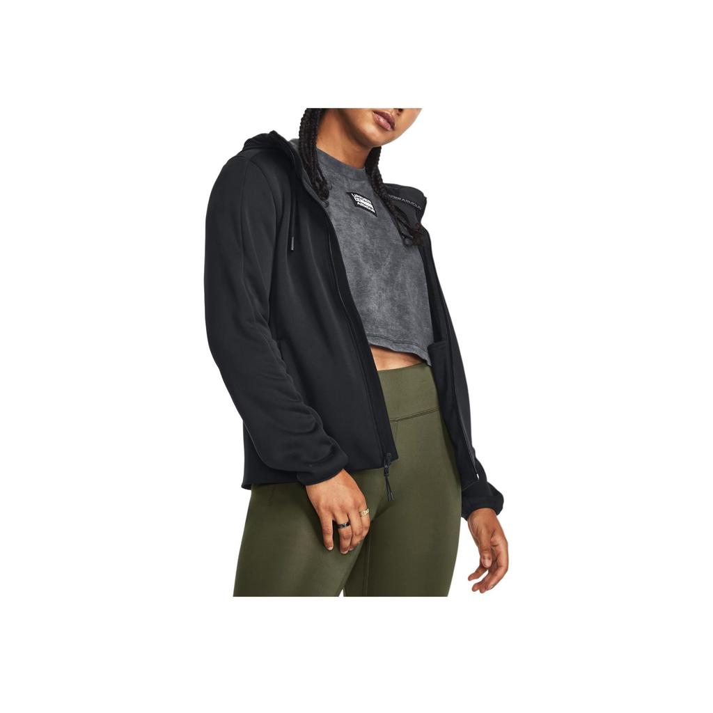 Under Armour Essential Swacket Training Hooded Jacket Women Outerwear Black 1378850-001
