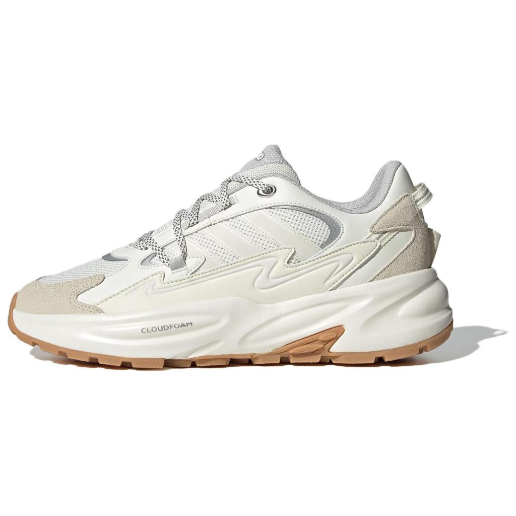adidas OZWAVE SURGE Slip Resistant Abrasion Resistant Low Top Chunky Sneakers Unisex White JR3185