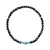 Jbans Classic Cut Agate Daigball Point Gemstone Bracelet (C2001-Ac593_Bk)