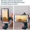 Universal Smartphone Mount Holder – Compatible with Tripods & Stands (1/4 Inch Screw). Rotates 360° for Vertical & Horizontal Adjustments. Secure