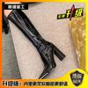 Boots Women's Winter 2025 New Long Skinny Boots High Heel Thick Heel But Knee High Knight Boots