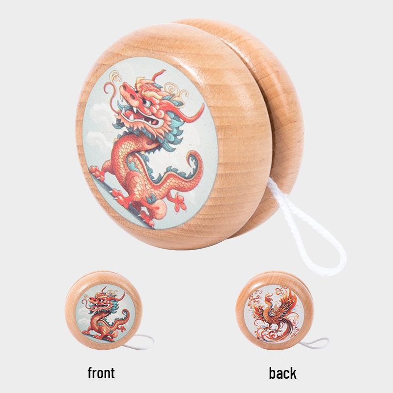 

Children s Wooden Yo-Yo: Cartoon Educational Toy & Classic Gift 4*3.4