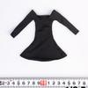 1/6 Hip Skirt, Long Sleeved Dress Tight-Fitting Skirt