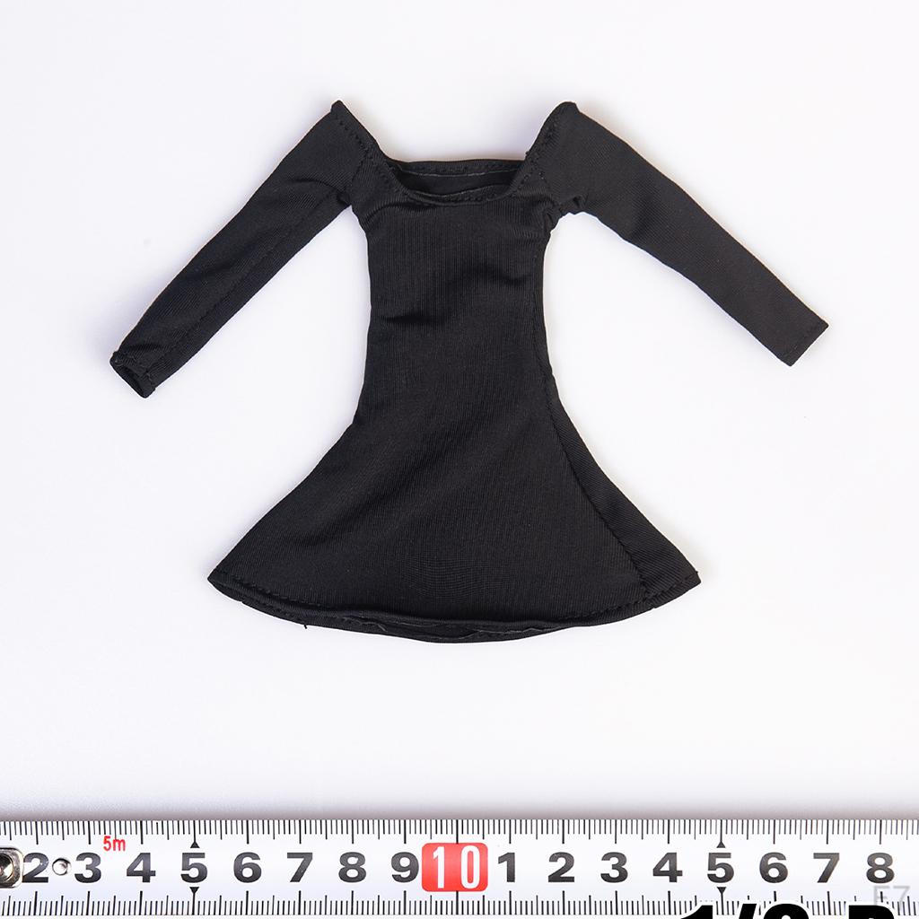 1/6 Hip Skirt, Long Sleeved Dress Tight-Fitting Skirt