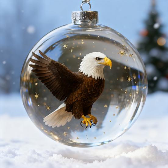 Bird Christmas Ball Ornament Shatterproof Plastic Clear Ball Ornament with Lifelike Birds Holiday Hanging Baubles for Xmas Tree Decor