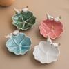 Decorative Handmade Bird Shaped Pastry Plate Floral Exquisite Tea Snack Fruit Tray Cute Jewelry Tray Vanity
