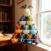 2D Acrylic Dragon Hanging Decoration Flat Cartoon Flying Dragon Egg Christmas Tree Hanging Ornament Indoor Home Holiday Party Pendant