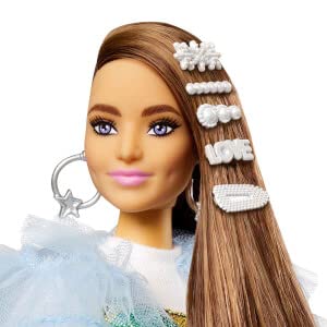 Barbie Fashion Up Regenbogenkleid [Anziehpuppe] [Bewegliche Gelenke] [Puppe & Zubehör] [Ab 3 Jahren] GYJ78