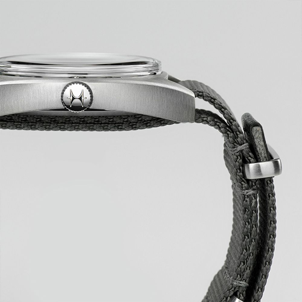 Hamilton H76419931 Khaki Pilot Pioneer Mechanical Black Dial Gray NATO Strap Men's Watch