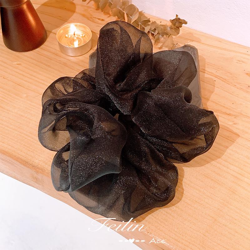 

Женские аксессуары для волос: Веревка для волос, обруч, дизайн в виде свиных кишок, сетчатая пряжа, головной убор в виде хвостика, резинка, корейский стиль 2022.