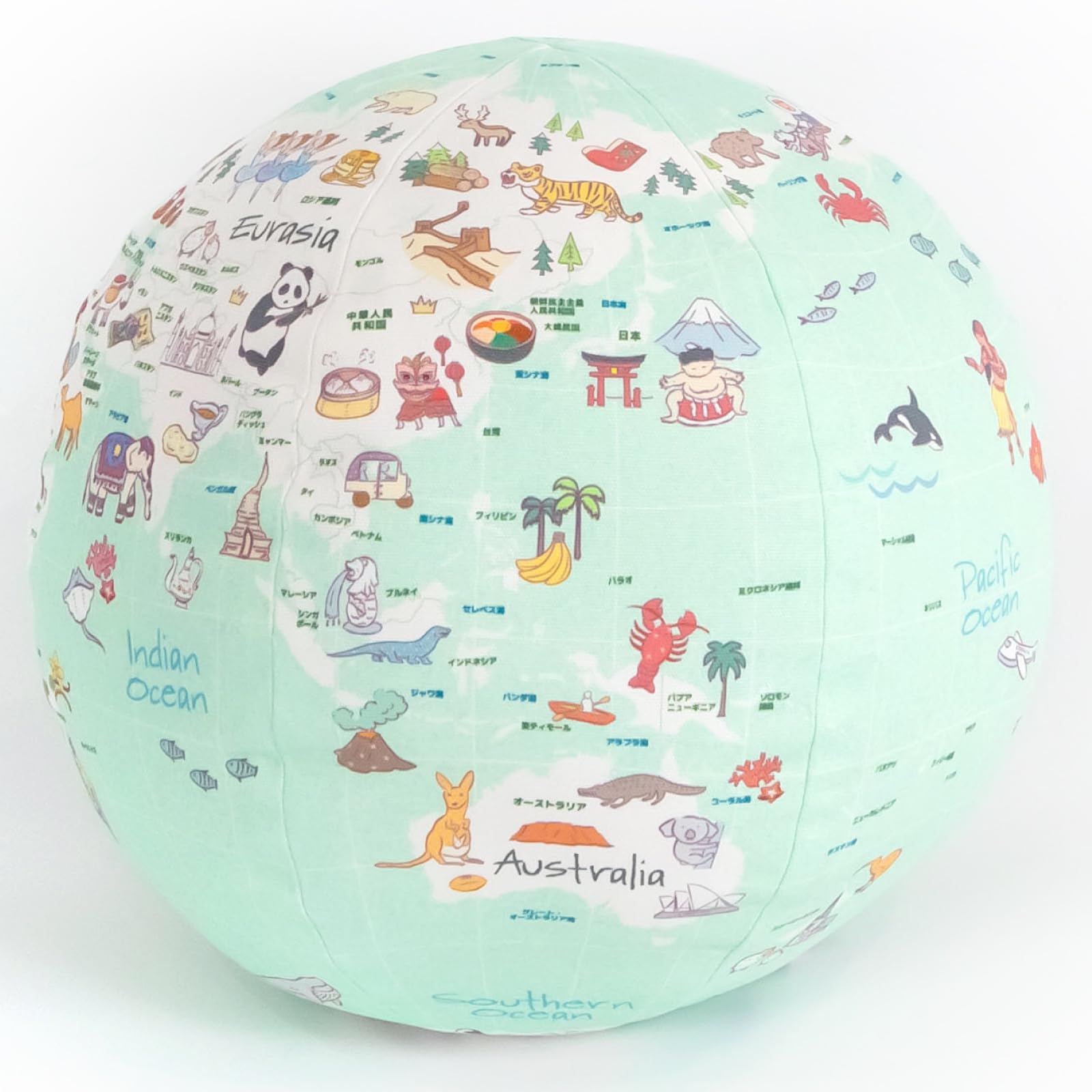 

Глобус Терретт, который можно обнять, размер S, стандартный японский глобус-подушка, сделано в ЯПОНИИ [Плотно] (синий)