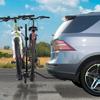 Fahrradträger für Anhängerkupplung, Plattformstil für 2 Fahrräder, Maximale Tragfähigkeit 80 LBS Fahrradträger Anhängerkupplung für 1,25-/2-Zoll-Empfänger, Kippbarer und faltbarer Fahrradträger mit