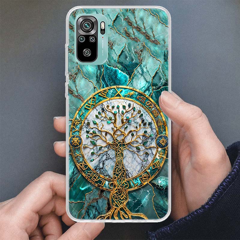 Tree of Life Space Phone Case For Xiaomi Redmi Note 14 13 12S 12 10 10S 11 Pro Plus 11S 11E 11T 9 9S Soft Silicone Shell