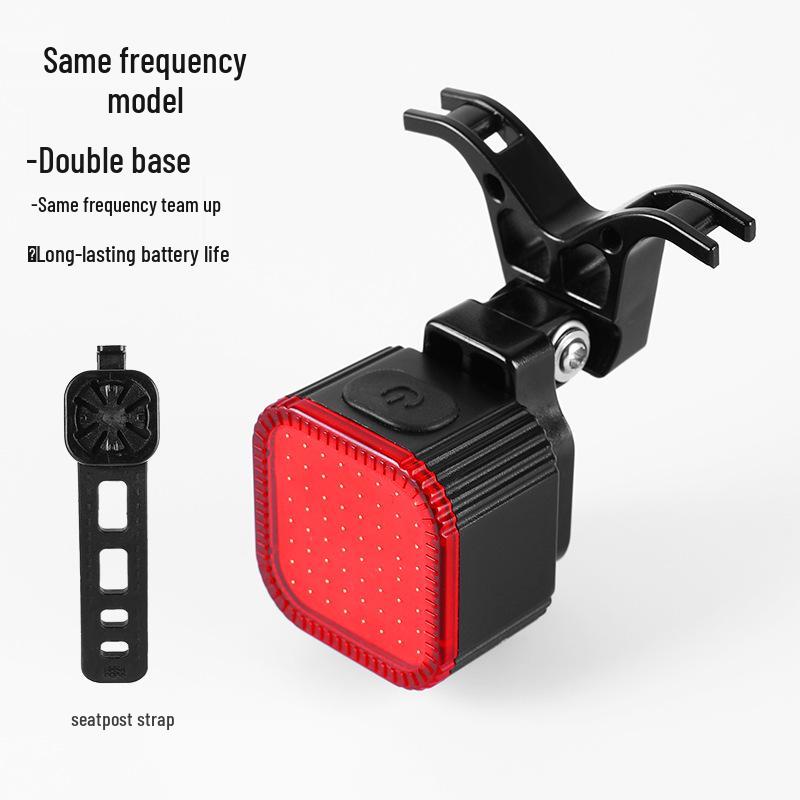 Bike Rear Tail Light for Night Riding – Safety Warning and Brake Light for Road & Mountain Biking