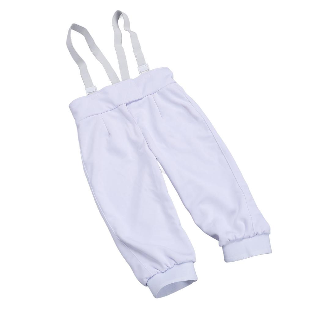 Pantalon d'escrime pour enfants Tissu résistant aux perforations Réglable Épais Uniforme d'escrime pour enfants Combinaison pour l'entraînement au Fleuret Épée Sabre 50