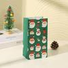 8pcs New Christmas Themed Candy Biscuit Bag Santa Claus Reindeer Snowman Cute Pattern New Year's Party Home Decor Packaging Bag